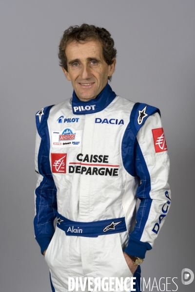 Alain PROST avec le Team DACIA au Trophée Andros.