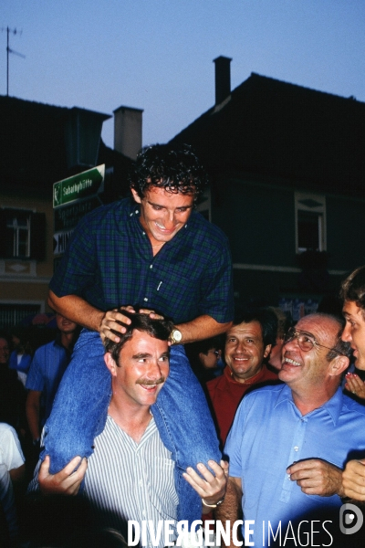 Alain PROST. Champion du Monde F1 - 1985. 20ème Anniversaire de son premier titre.