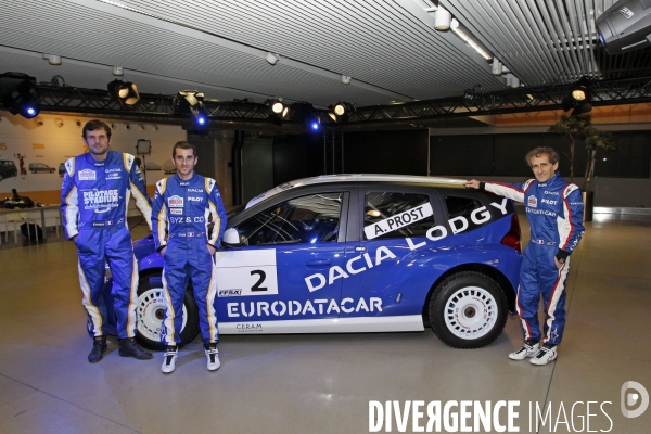 Team DACIA pour le Troophée Andros 2011 / 2012.