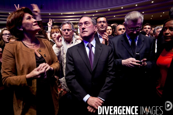 Nicolas sarkozy a la mutualite au soir du premier tour des elections presidentielles 2012