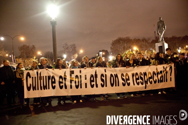 Manifestation contre Golgota Picnic à l appel de Culture et Foi