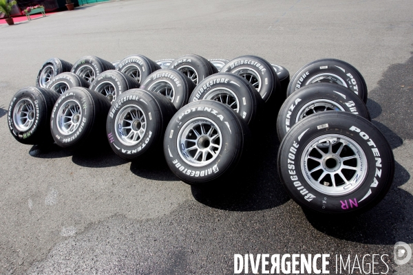 Les pneumatiques de la Formule 1.