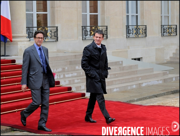 Aquilino Morelle et Manuel Valls