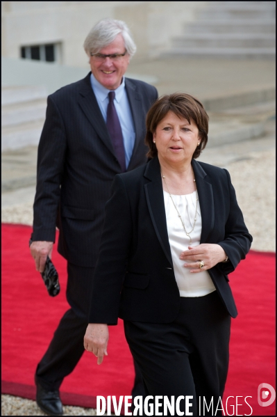 Jean-Louis Brochen et Martine Aubry