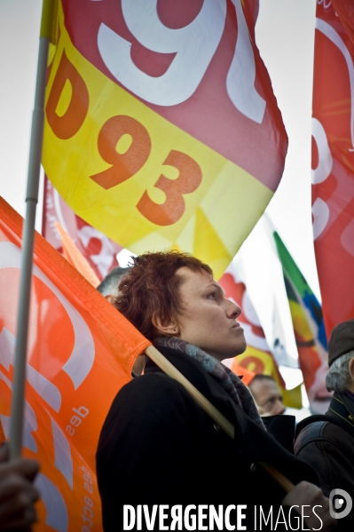Manifestation intersyndicale contre le plan d austérité.
