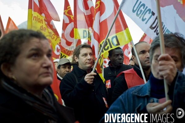 Manifestation intersyndicale contre le plan d austérité.