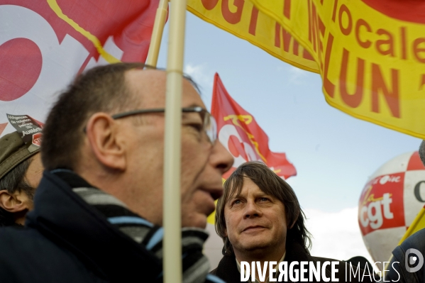 Manifestation intersyndicale contre le plan d austérité.