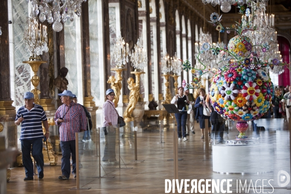 Exposition Murakami dans les salles du chateau de Versailles