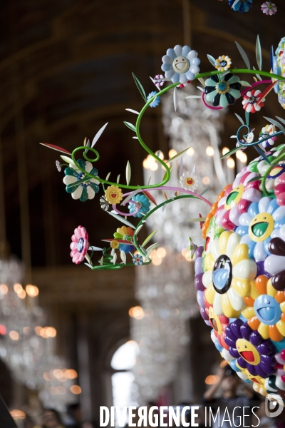 Exposition Murakami dans les salles du chateau de Versailles