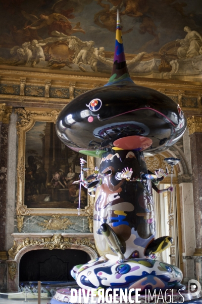 Exposition Murakami dans les salles du chateau de Versailles