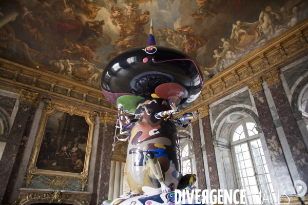 Exposition Murakami dans les salles du chateau de Versailles