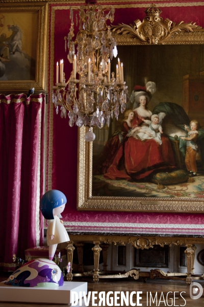 Exposition Murakami dans les salles du chateau de Versailles