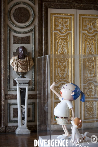 Exposition Murakami dans les salles du chateau de Versailles