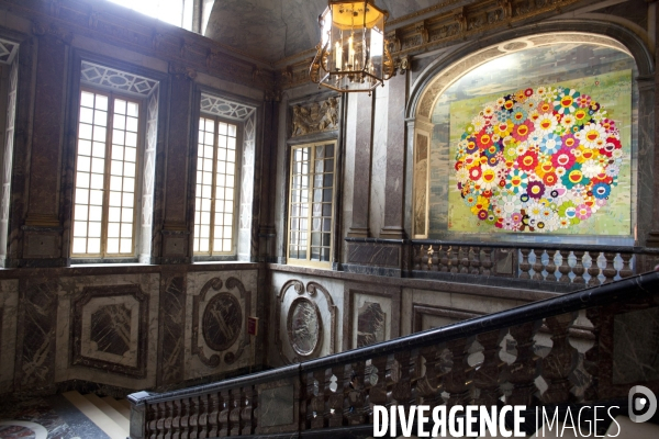 Exposition Murakami dans les salles du chateau de Versailles