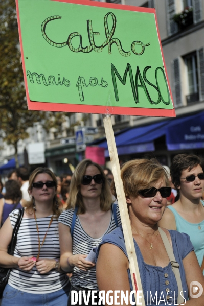 Manifestation de l enseignement du public et du prive.