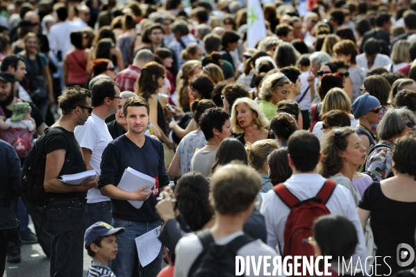 Manifestation de l enseignement du public et du prive.