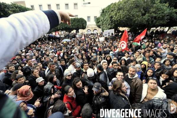 Nouvelle occupation de la kasbah de tunis