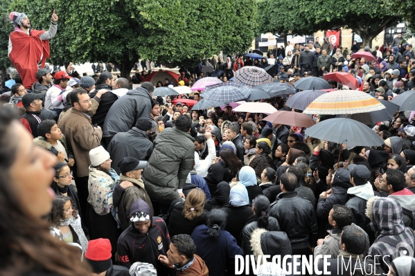 Nouvelle occupation de la kasbah de tunis