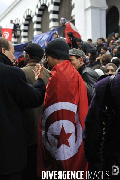 Nouvelle occupation de la kasbah de tunis