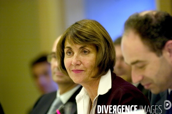 Christine Albanel et Eric Woerth devant la Commission spéciale de l audiovisuel.