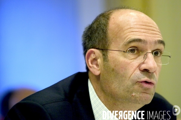 Christine Albanel et Eric Woerth devant la Commission spéciale de l audiovisuel.