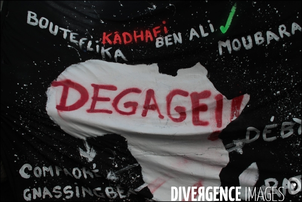 Manifestation Pour la Libye, l Algerie, la Palestine, le boycott d Israel, lesTamouls, et contre le colonialisme.