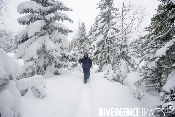 Randonnee en raquettes a neige en baviere