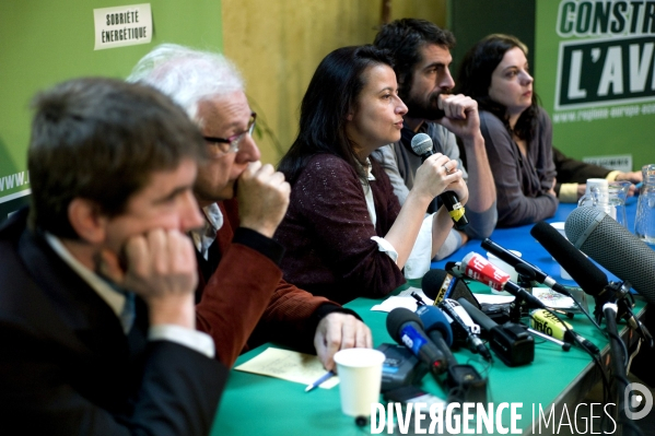 Cécile Duflot présente ses voeux à la presse.