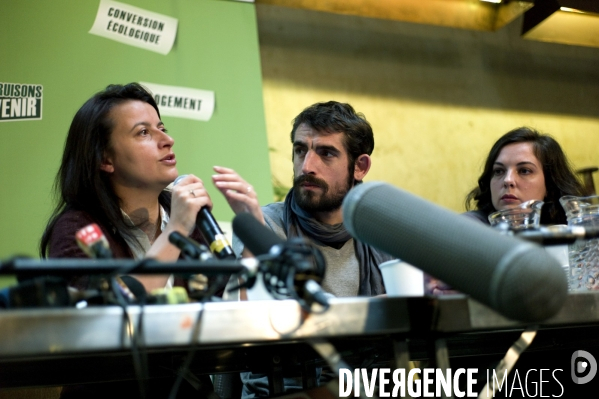 Cécile Duflot présente ses voeux à la presse.