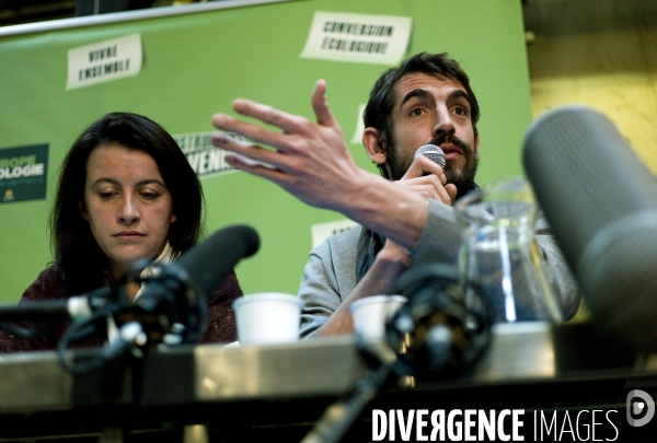 Cécile Duflot présente ses voeux à la presse.