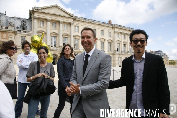 Exposition de l artiste New-Yorkais Jeff Koons dans les appartements royaux et les jardins du Chateau de Versailles