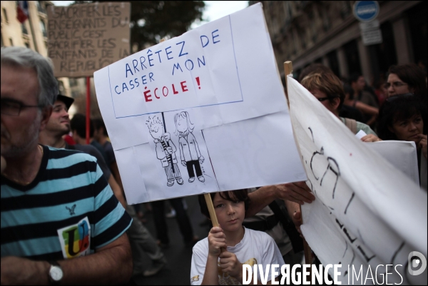 Manifestation parisienne pour l enseignement