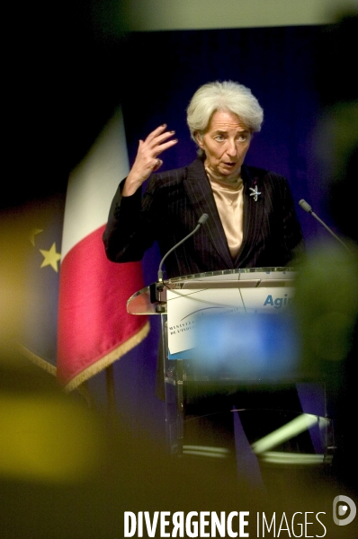 Conférence de presse de Christine Lagarde.