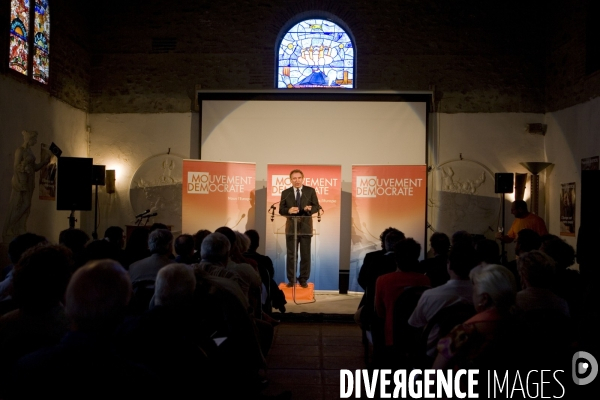 Francois Bayrou en Campagne a  Perpignan