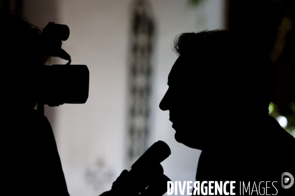 Francois Bayrou en Campagne a  Perpignan