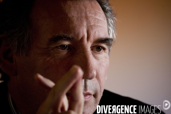 Francois Bayrou en Campagne a  Perpignan