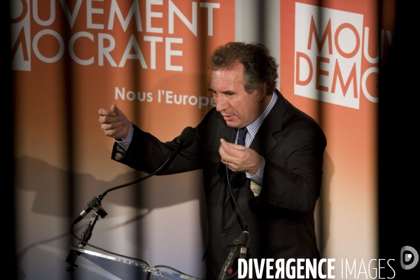 Francois Bayrou en Campagne a  Perpignan