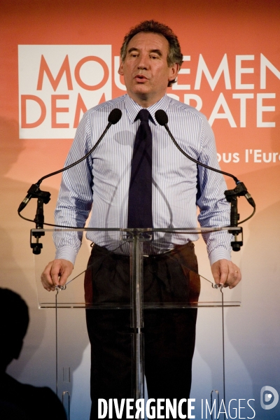 Francois Bayrou en Campagne a  Perpignan