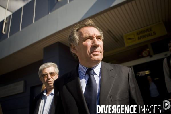 Francois Bayrou en Campagne a  Perpignan