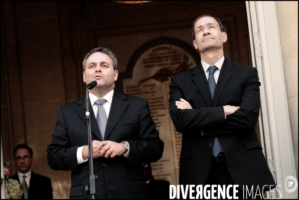 Passation des pouvoirs au ministere du travail. Woerth - Bachelot puis Woerth - Bertrand