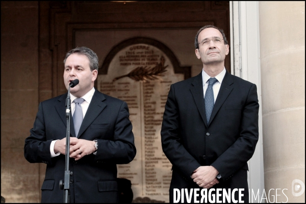 Passation des pouvoirs au ministere du travail. Woerth - Bachelot puis Woerth - Bertrand