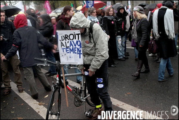 Manifestation Pour l avortement et la contraception.