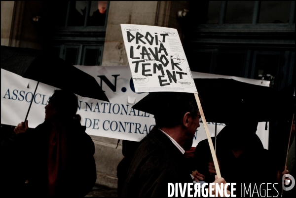 Manifestation pour le droit a la contraception et a l avortement