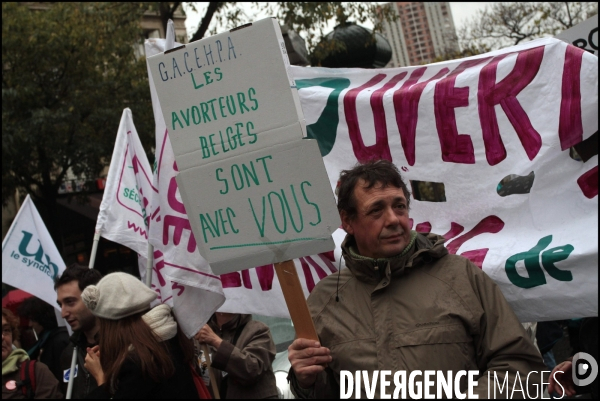 Manifestation pour le droit a la contraception et a l avortement