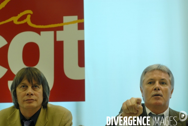 Conférence de presse de la CGT