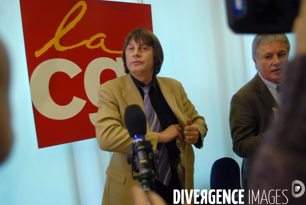 Conférence de presse de la CGT
