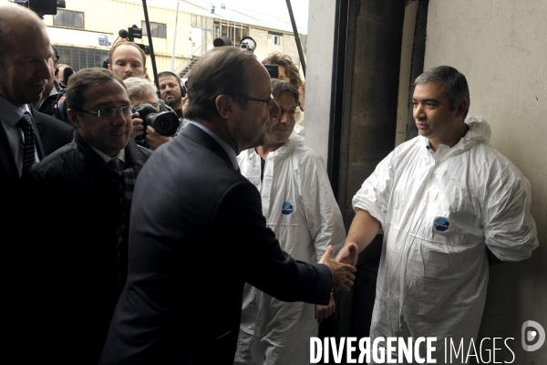 Francois hollande visite la pme jacret