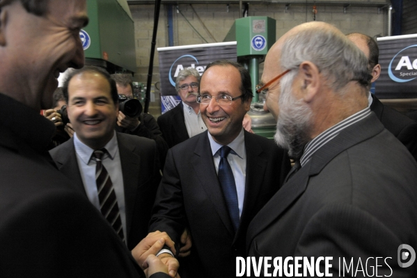 Francois hollande visite la pme jacret