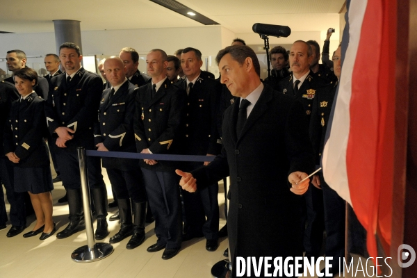 Nicolas sarkozy inaugure la direction generale de la gendarmerie