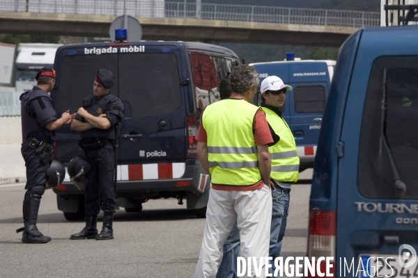 Fin du blocage  routier Franco Espagnol